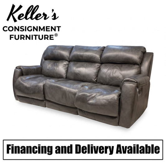 86583 - Gray Power Reclining Sofa 89x36x36