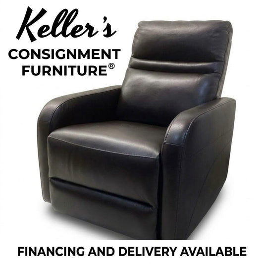 86697 - Leather Glider Recliner 33x38x40