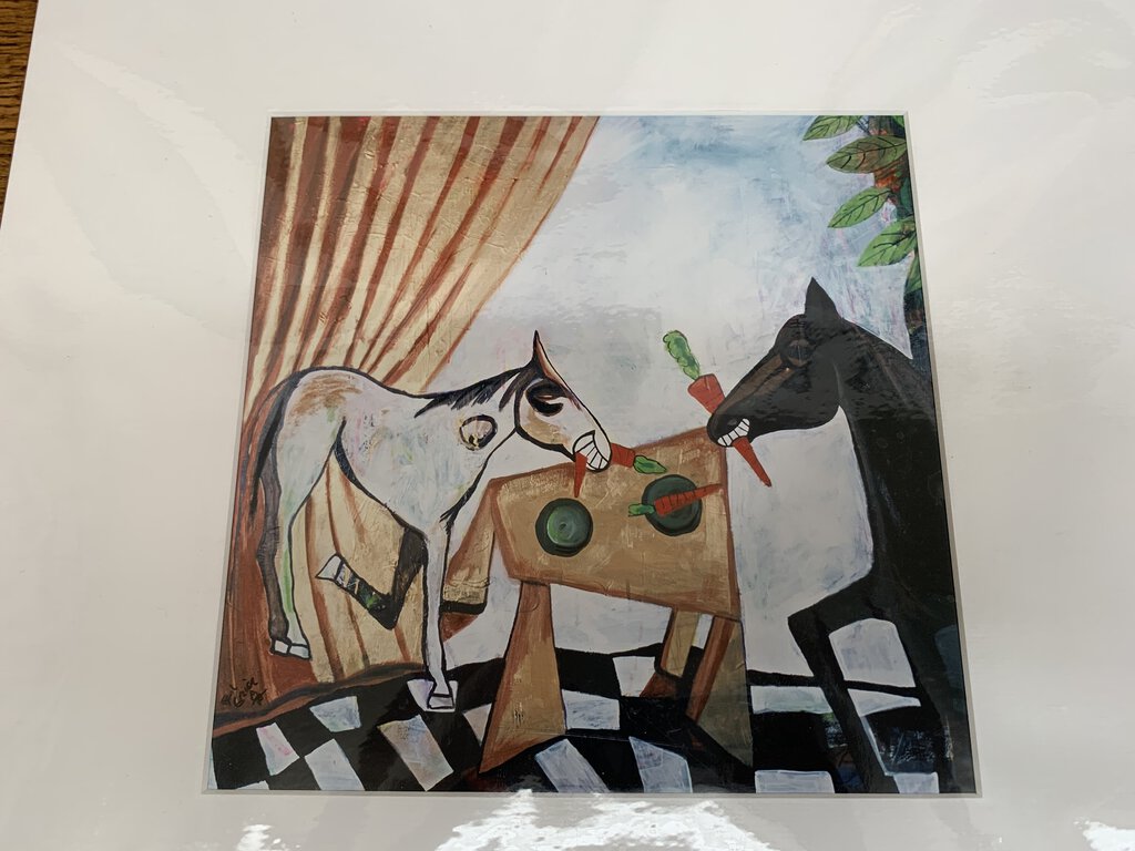 74024 - Matted Print "Supper Time" Signed By Rod Grier 16x20