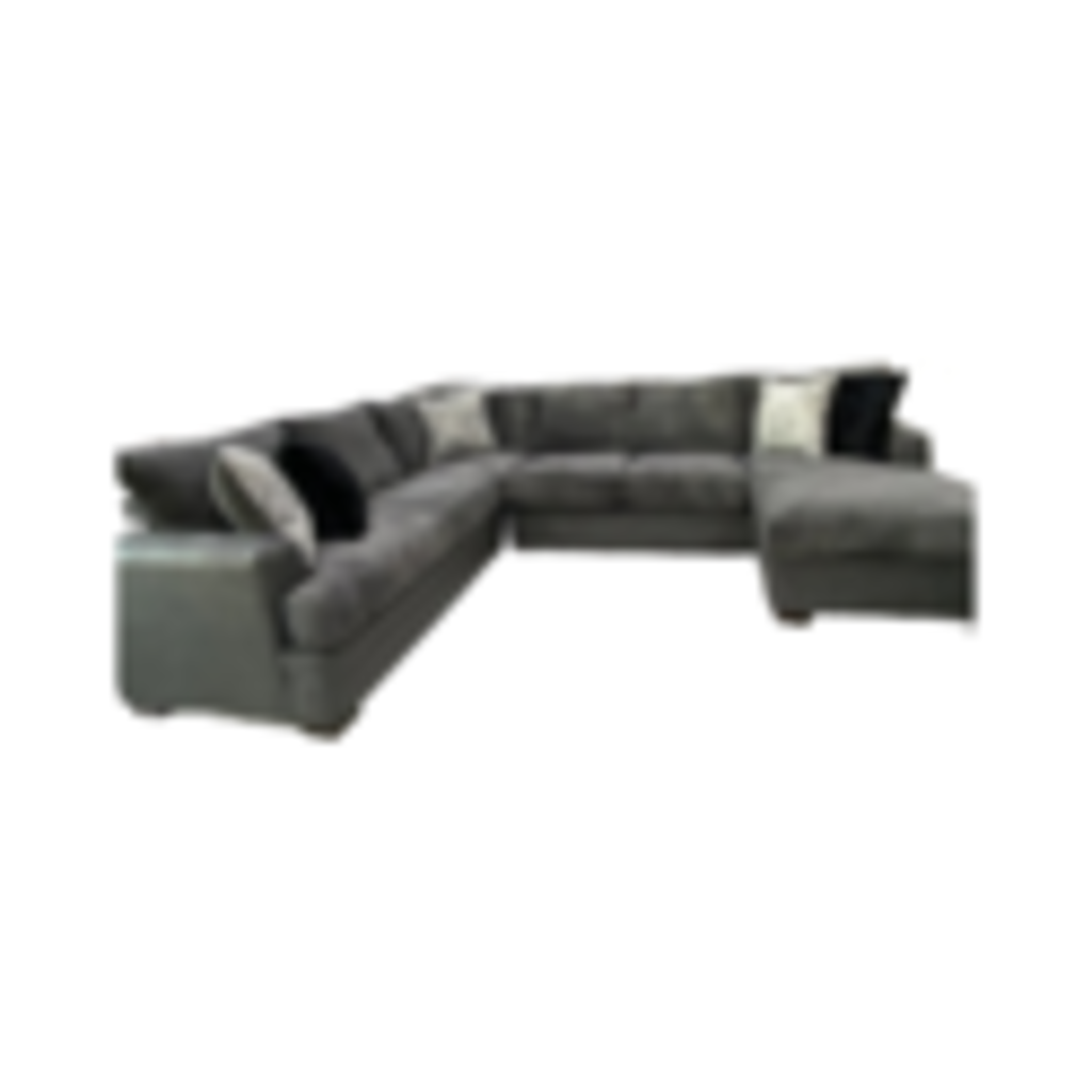 Akan Graphite NEW 2pc Sectional 129x100x39 (6810/30-1742)