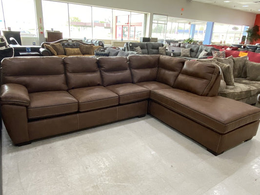 Wesley Saddle New 2pc Sectional RSFC 119x93x39 (6010/20)