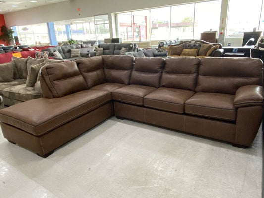 Wesley Saddle New 2pc Sectional 119x93x39 (LSF CH-6030/6040) BA