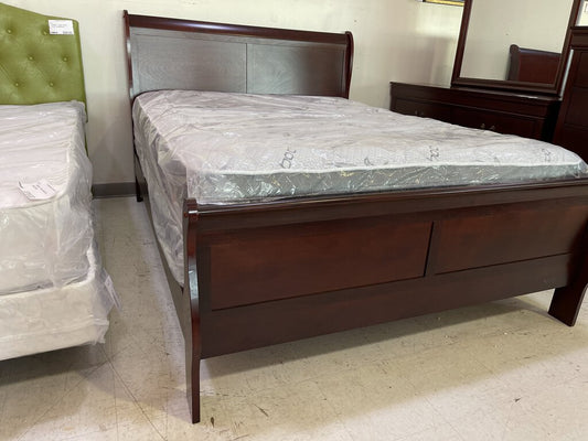 LP Cherry NEW Queen Bed Frame (G-119431)