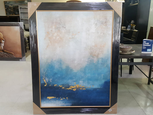 74751 (8456-6) Framed Blues Painting 44x56