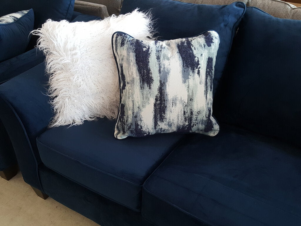 Velour Navy NEW Sofa 90x38x39 (7703-VELN)