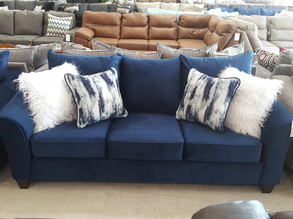 Velour Navy NEW Sofa 90x38x39 (7703-VELN)