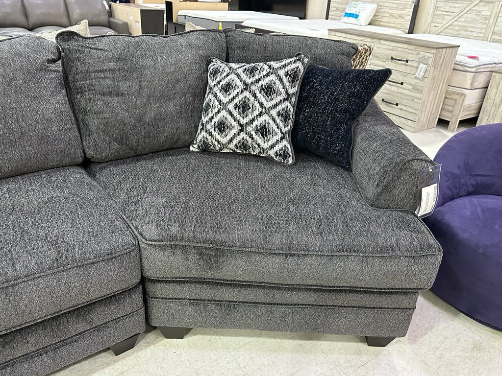 Brittany Java Sectional w/Cuddler 123x98x42 (4810/4815/4822-1331)