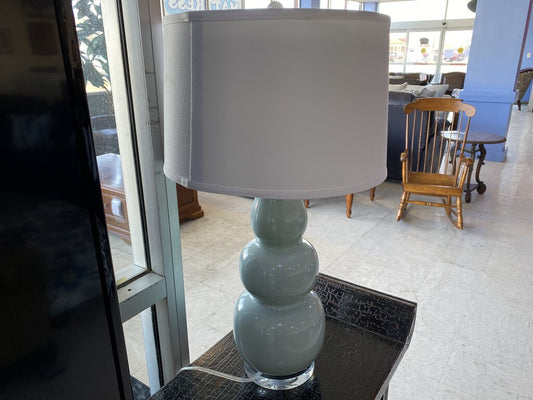 77590 - Triple Gourd / Bubble Ceramic Table Lamp 15x27