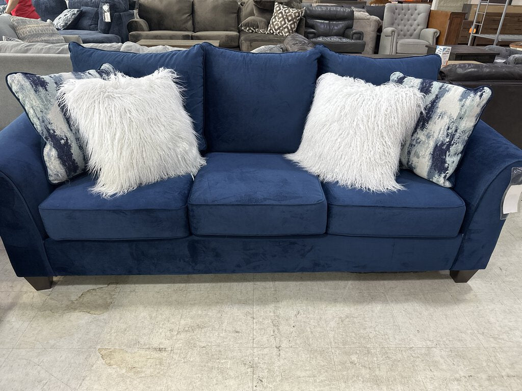 Velour Navy NEW Sofa 90x38x39 (7703-VELN)