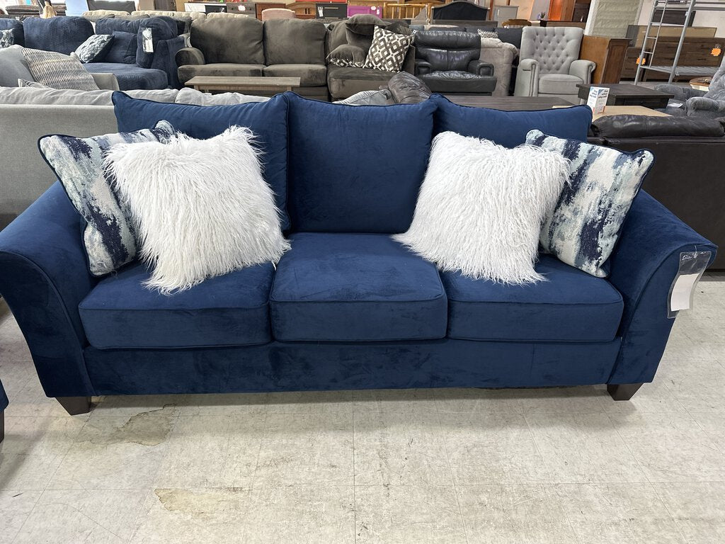 Velour Navy NEW Sofa 90x38x39 (7703-VELN)