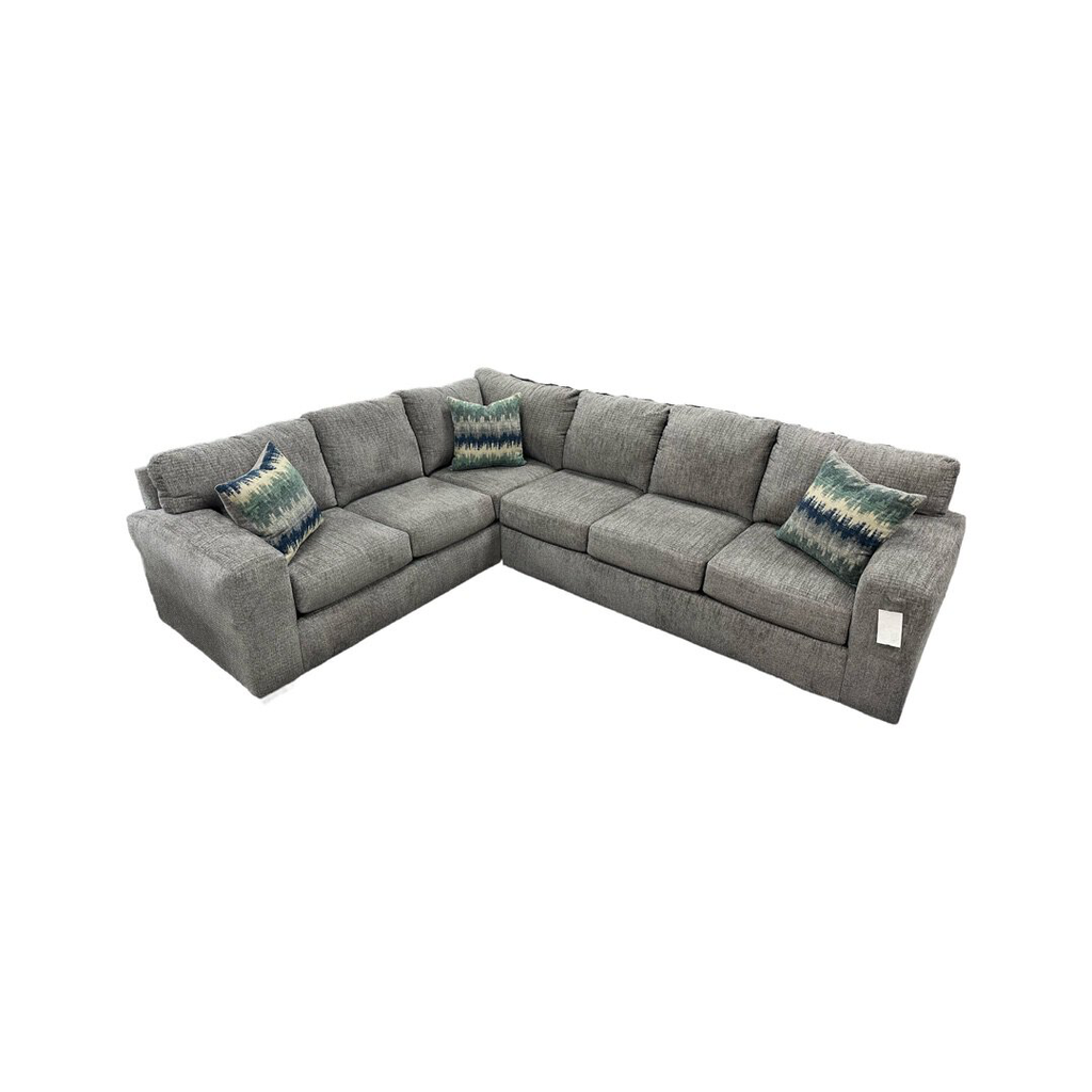 Silverton Pewter NEW 2pc Sectional 91x115 (5951/5952-3052)