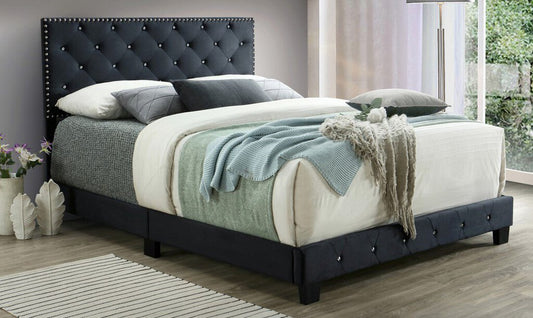 Starlett Black NEW Queen Bed Frame 63x84x47 (104239)