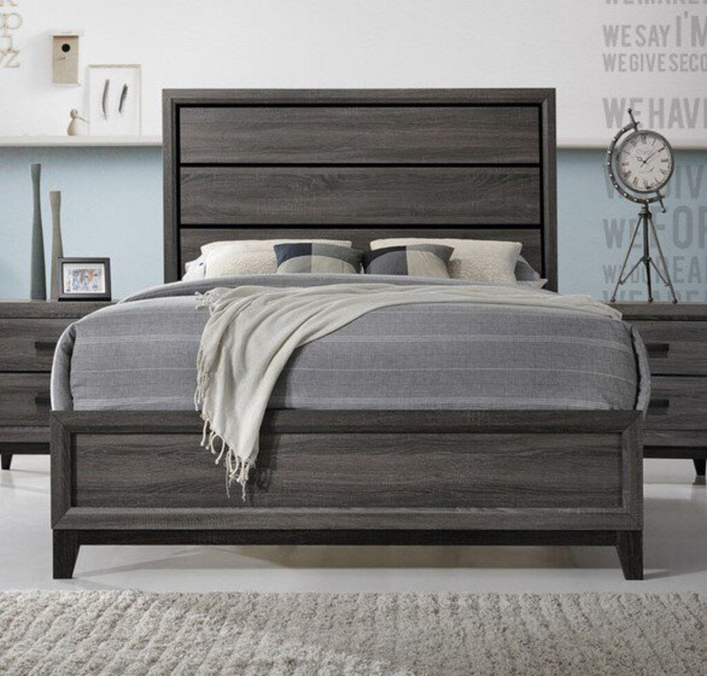 Tyler Gray NEW Queen Bed Frame (GT-107031-3)