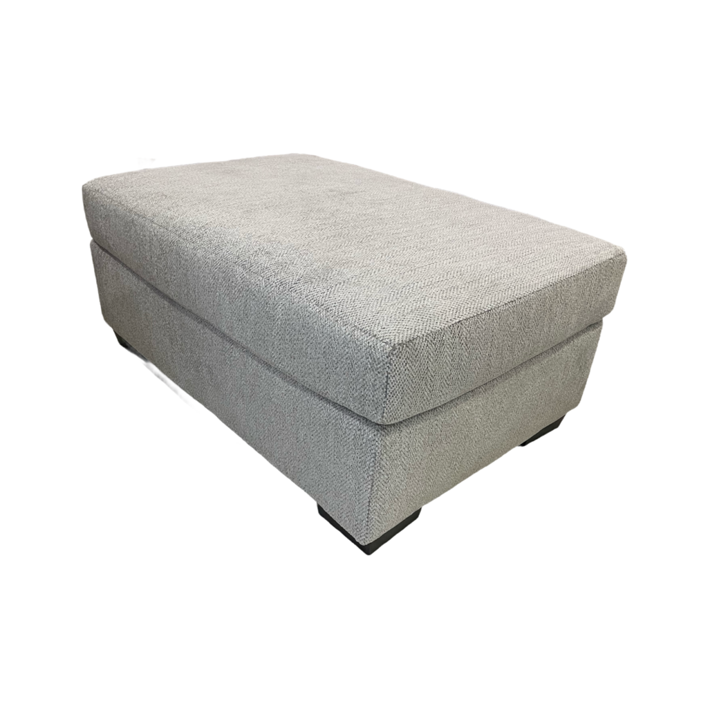 Herringbone Oatmeal NEW Ottoman 30x46x19 (4405-HERO)