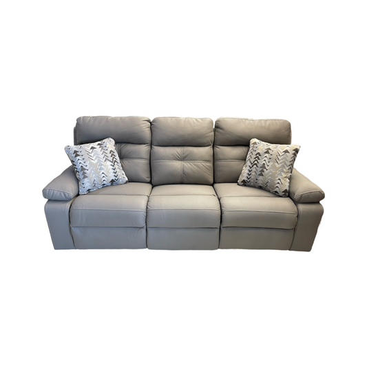 Porschia Taupe NEW Reclining Sofa 90x39x42