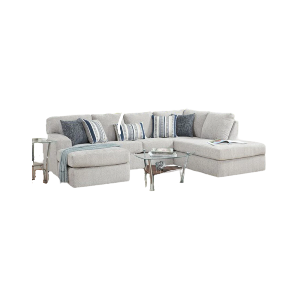 Bita Platinum NEW 2pc Sectional w/Chaise 114x84x37 (4551/4552-BITP)