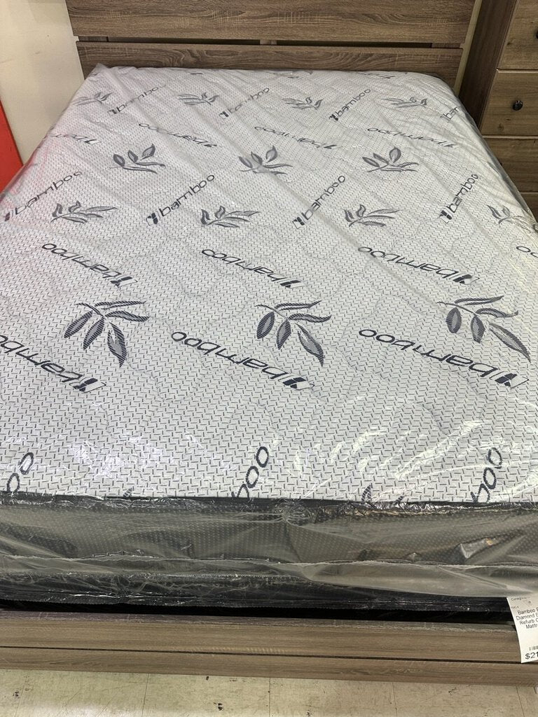 Bamboo Blue Diamond Border Refurb Full Size Mattress