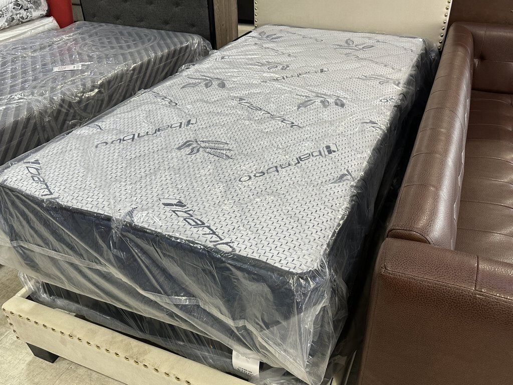 Bamboo Blue Diamond Border Refurb Twin Mattress