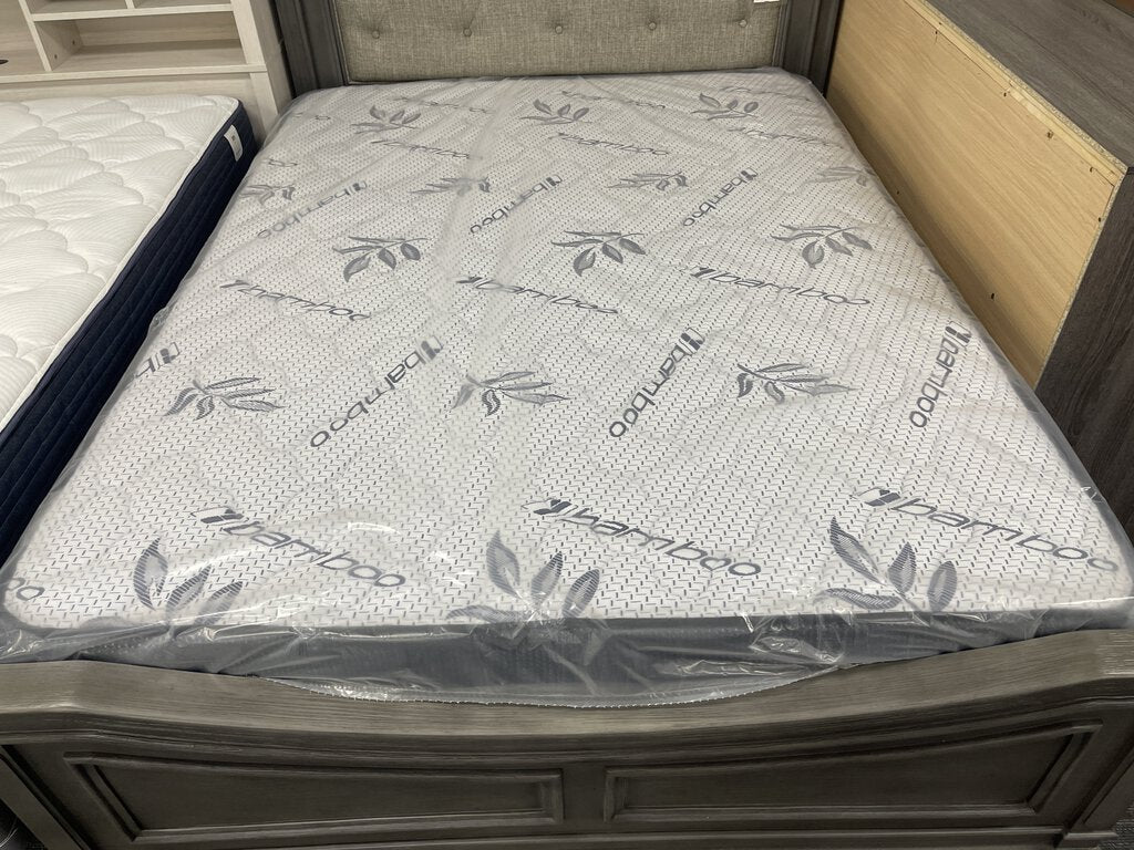 Bamboo Blue Diamond Border Refurb Queen Mattress