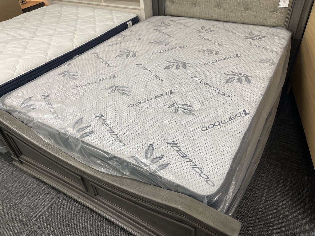 Bamboo Blue Diamond Border Refurb Queen Mattress