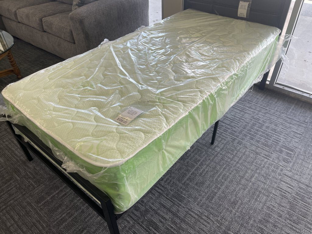 Aloe Vera Green Border Twin Refurb Mattress