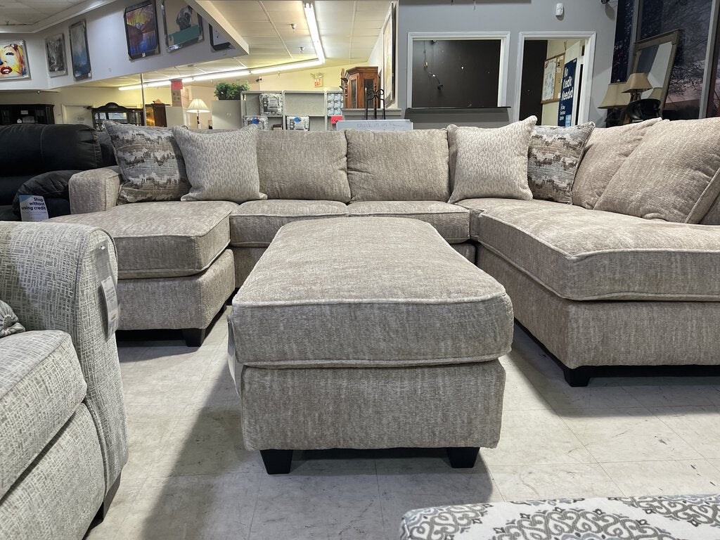 Moose Lake Sand NEW Ottoman 55x28x20 (45005-3009)