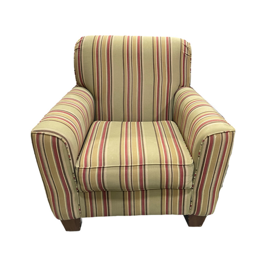79811 (8454-10) Striped Accent Chair 34x35x37