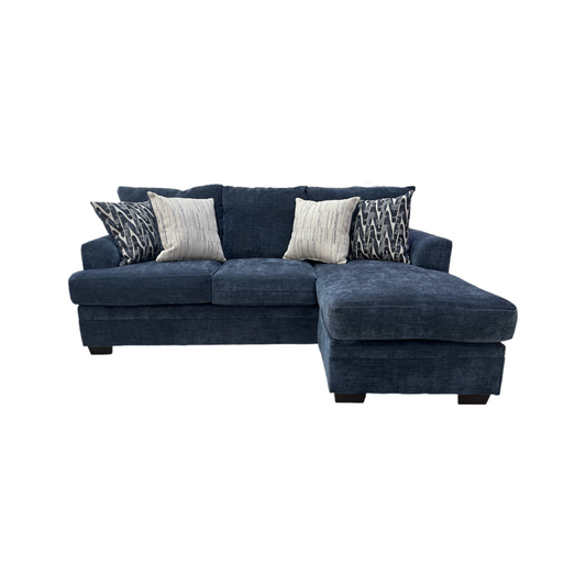 Aden Blue NEW Reversible Sofa Chaise 92x66x39 (0652411)