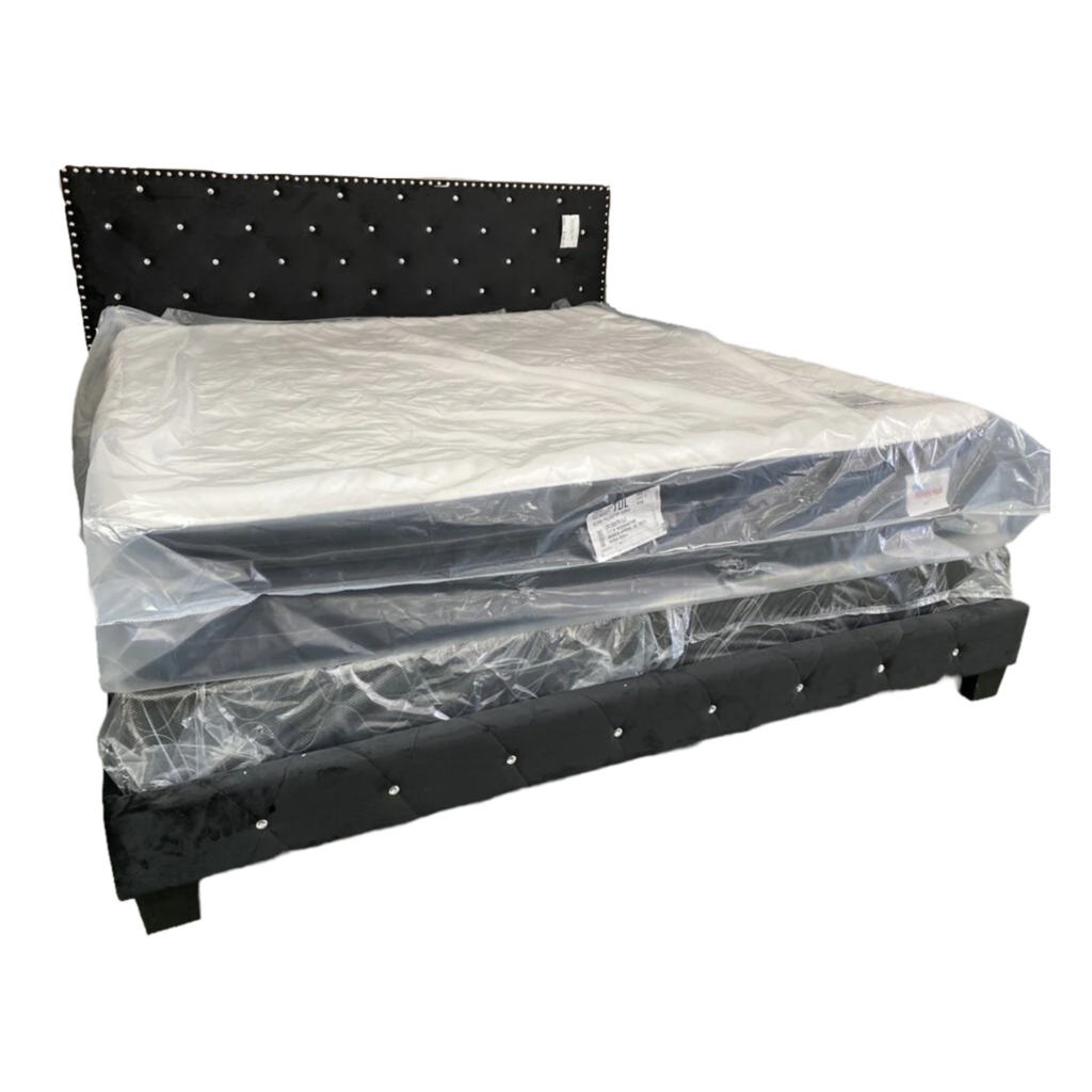 Starlett Black NEW King Size Frame 80x83x48 (104249)