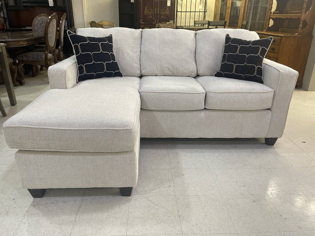 Luster White NEW Reversible Sofa Chaise 77x62x40 (3667)