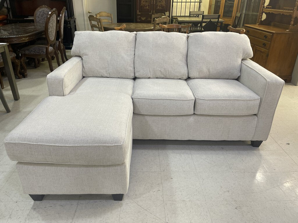 Luster White NEW Reversible Sofa Chaise 77x62x40 (3667)