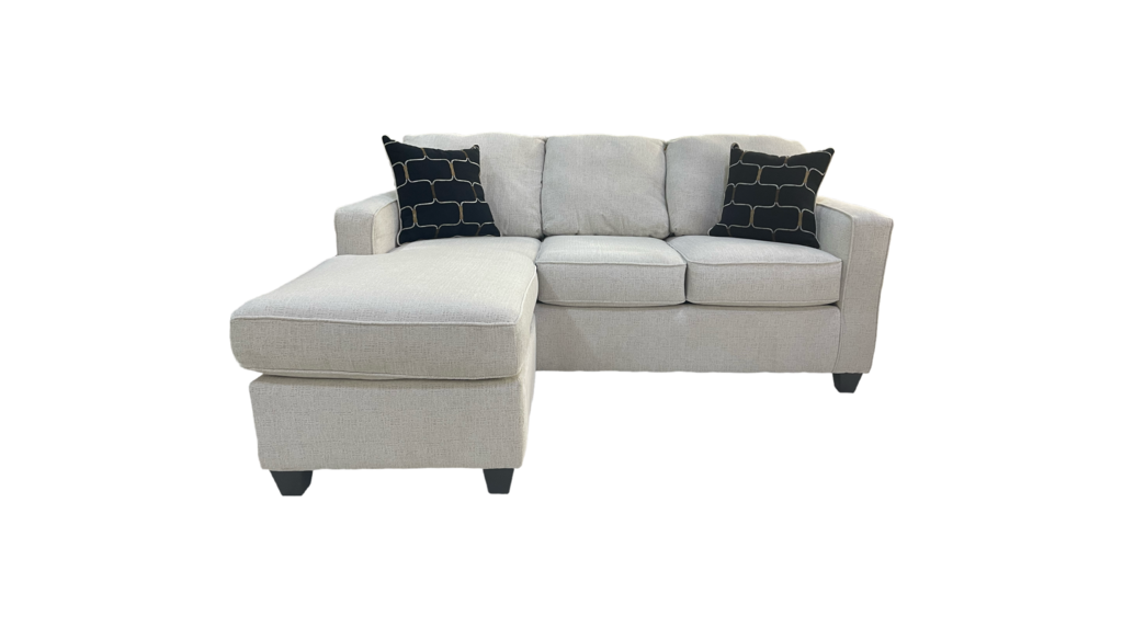 Luster White NEW Reversible Sofa Chaise 77x62x40 (3667)