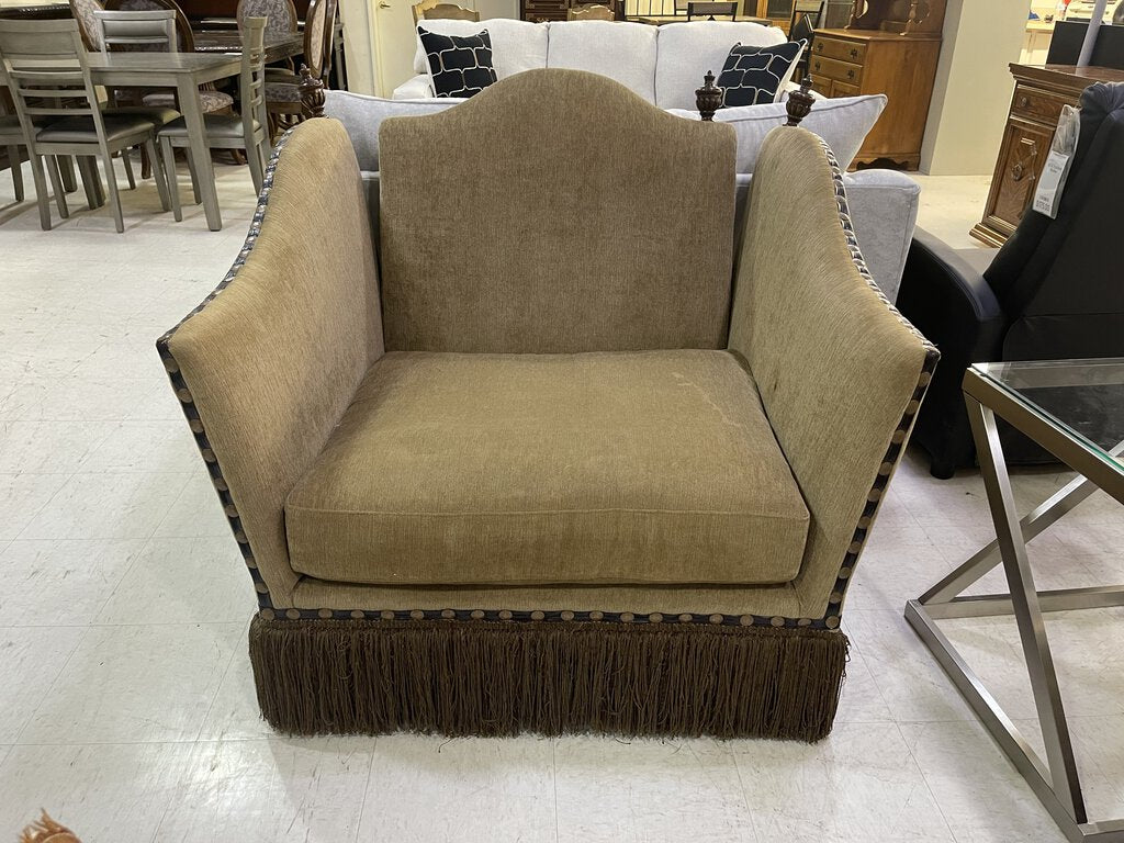 79963 (8467-6) Markor Chair w/Ottoman C-43x40x39 O-39x26x17