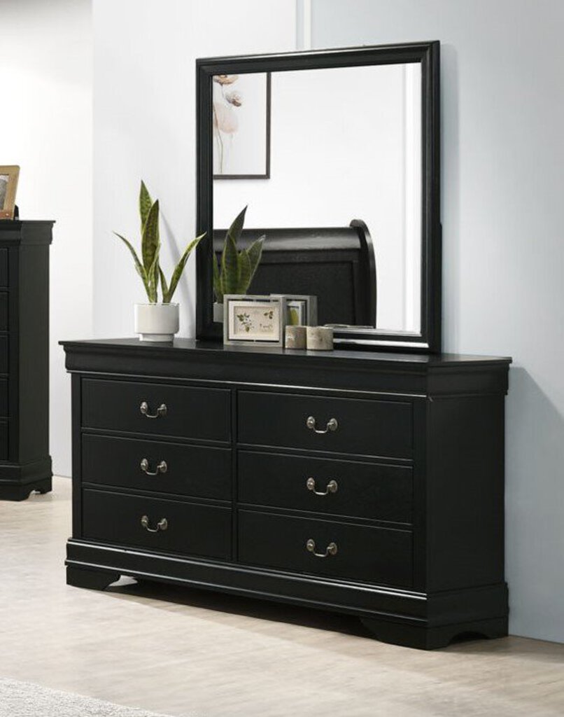 LP Black NEW Dresser 58x16x33 (119294)