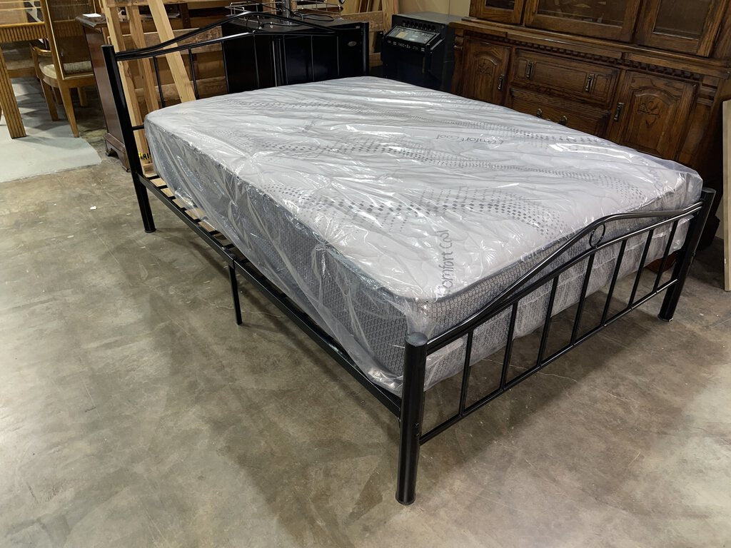 Teo NEW Full Size Platform Bed Frame 58x35x78 (233220)