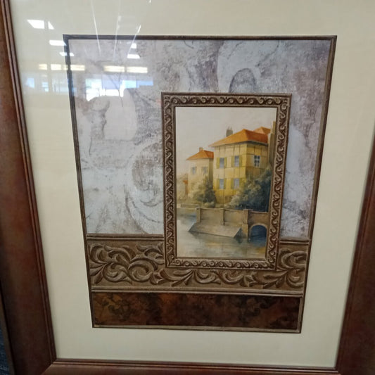 76460 (8076-1) Framed Tuscan Print 21x25