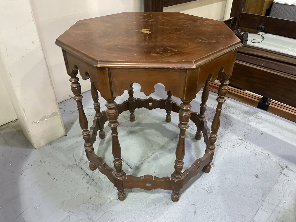 81177 (8475-11) Vintage Octagon Side Table 28x28x30