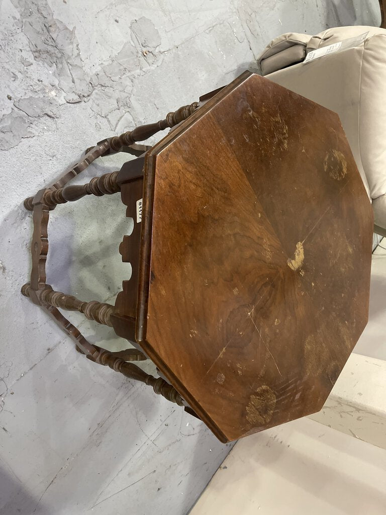 81177 (8475-11) Vintage Octagon Side Table 28x28x30