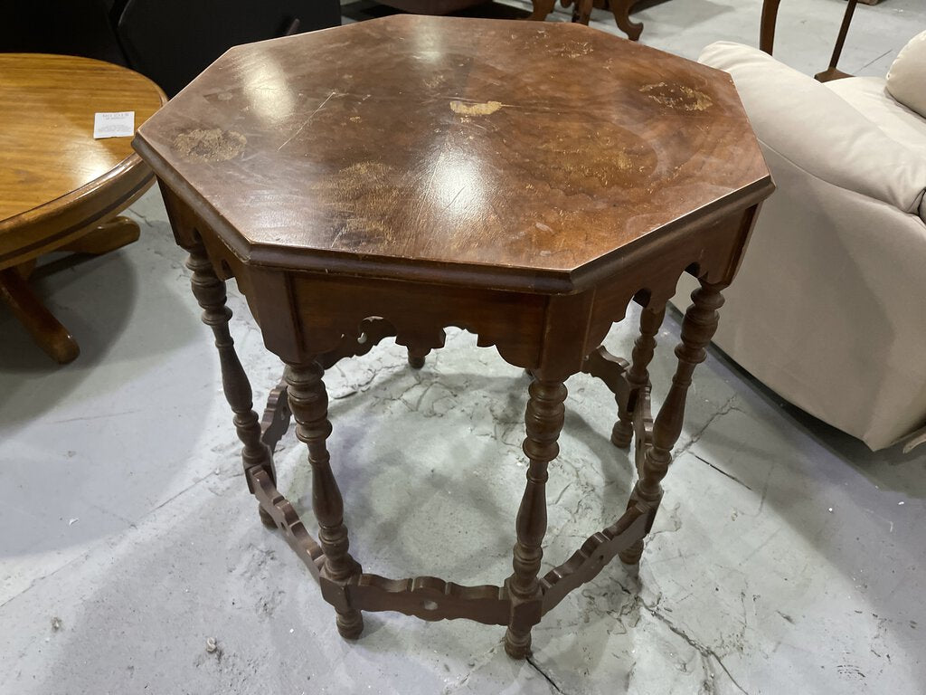 81177 (8475-11) Vintage Octagon Side Table 28x28x30