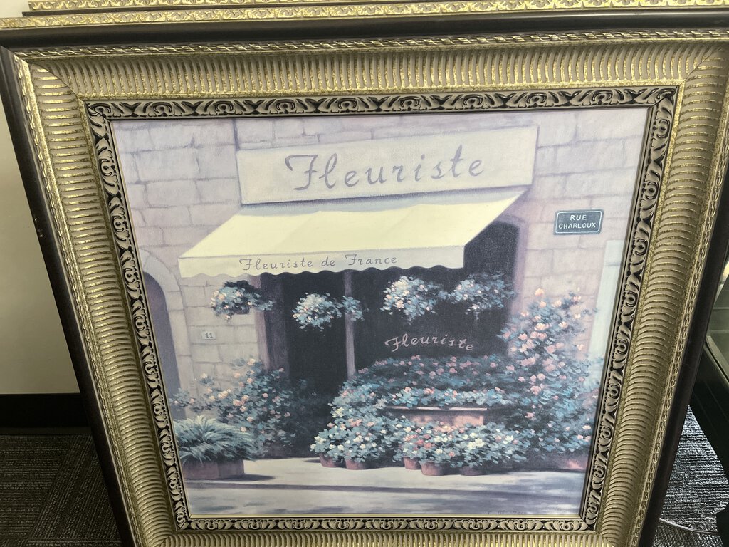 76458 (8076-1) FLEURISTE FRANCE Framed Art 29x2x29