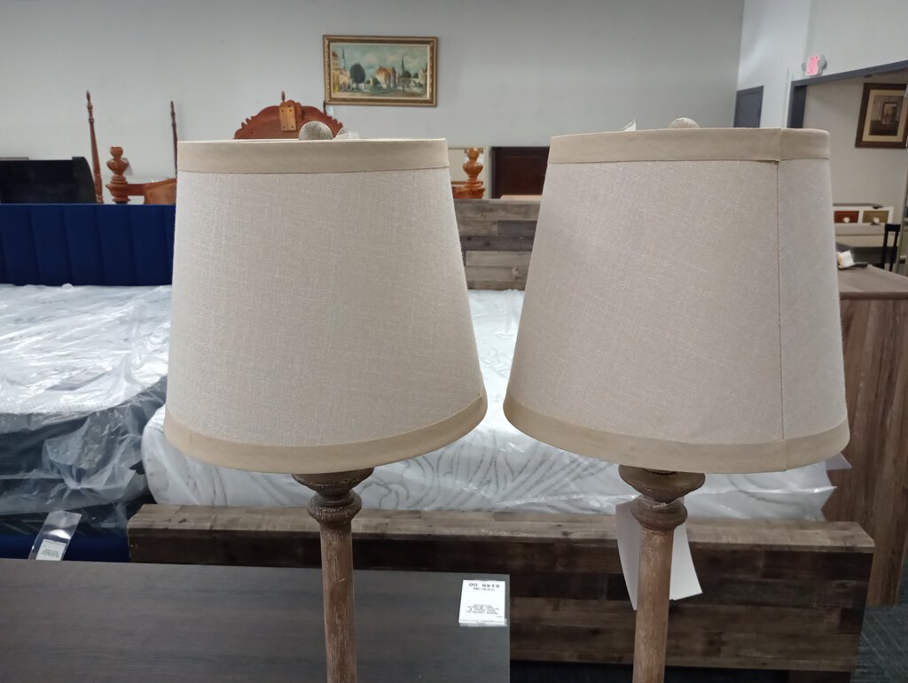 76511 (8078-2) Pair of Gray 36" Table Lamps