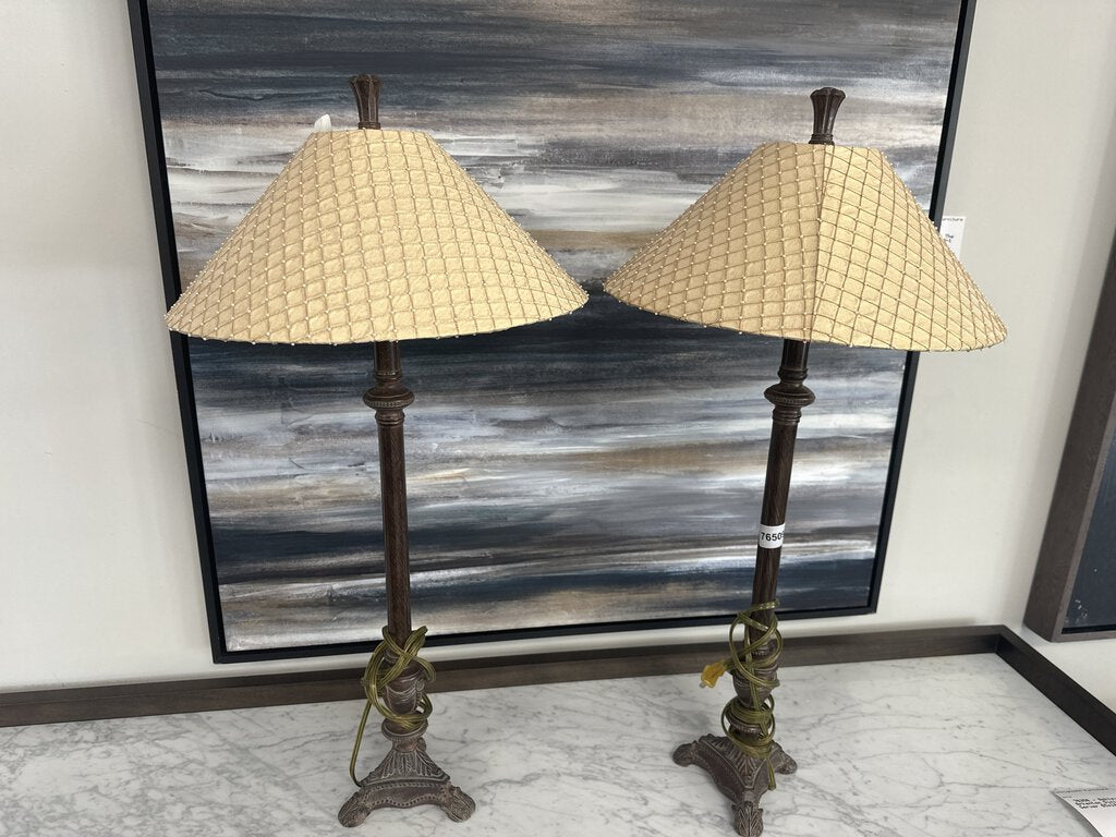 76509 (8077-15) Pair of 32" Table Lamps