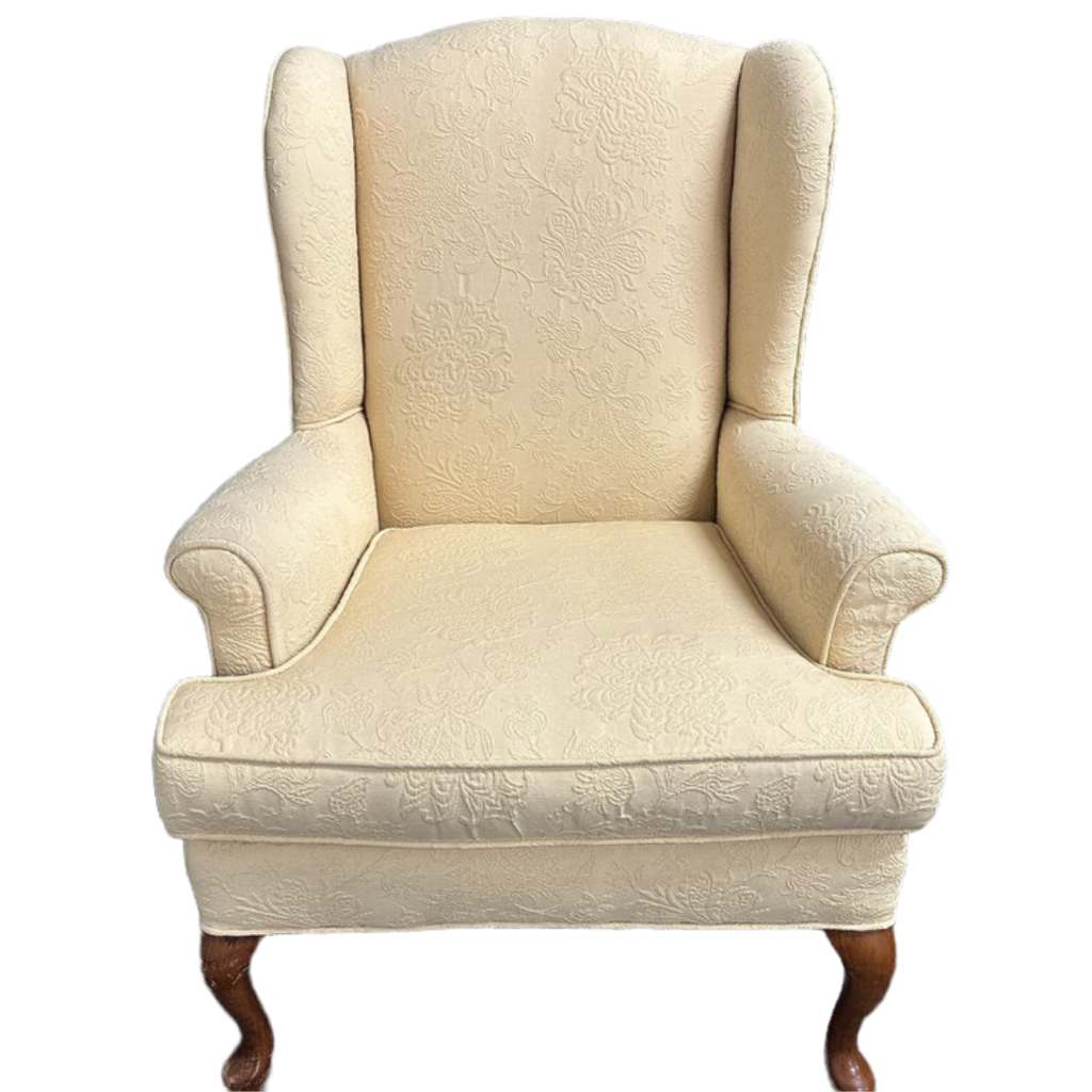 76488 (8075-9) Yellow Wingback Chair 29x26x39