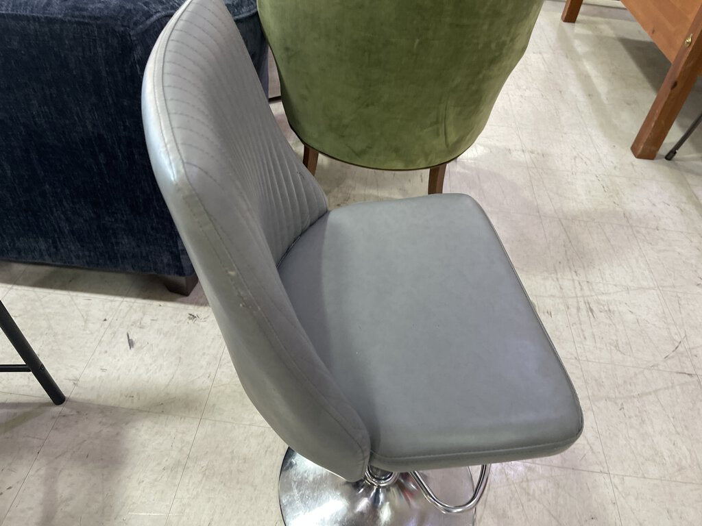 81351 (8488-8) Adjustable Gray Bar Chair 17x17x23/37-31/45