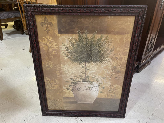 81331 (8442-11) Framed Potted Tree Print 26x32