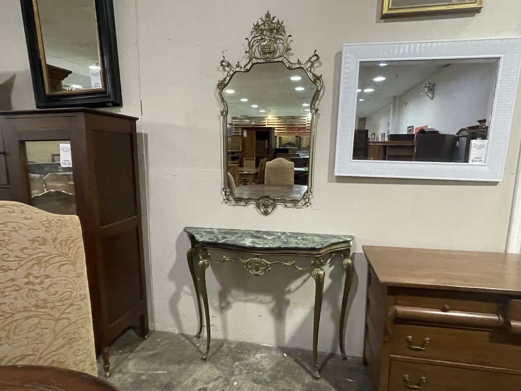 81275 (8482-15) Marlbe Top Hall Console Table w/Mirror 42x12x33 m-26x48