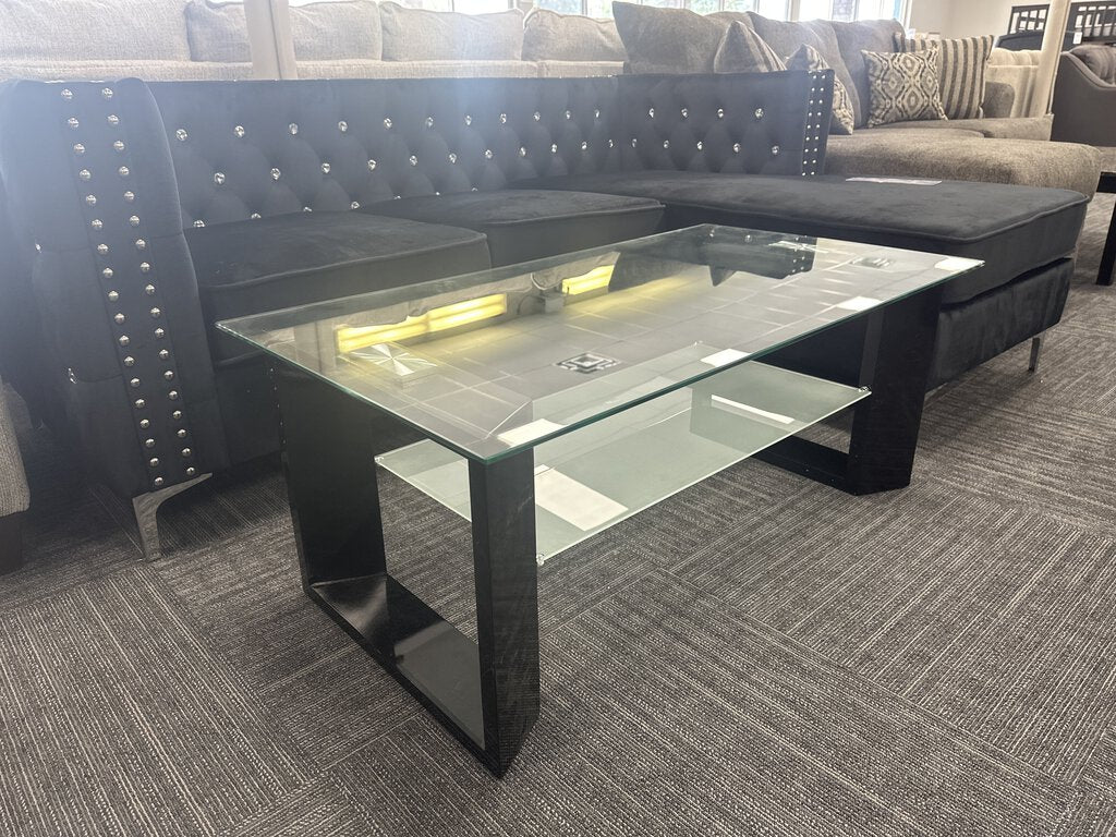 Explorer NEW Black Cocktail Table 43x24x18 (743210/15)