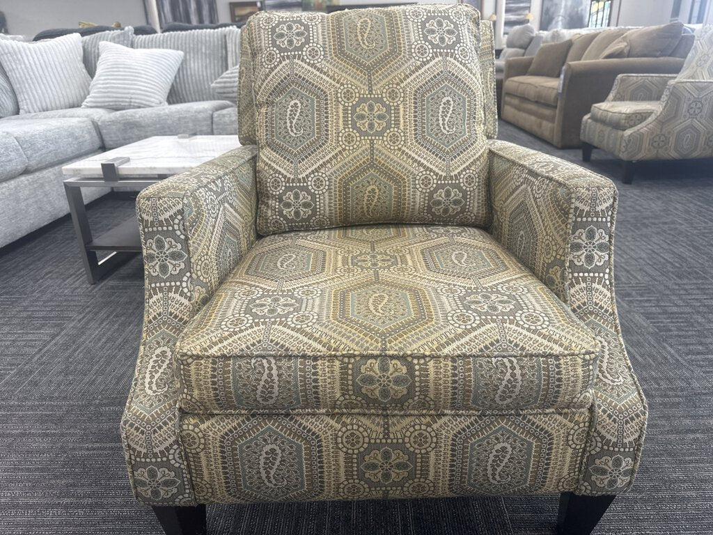 76530 (8078-13) Gray & Gold Accent Chair 29x36x34