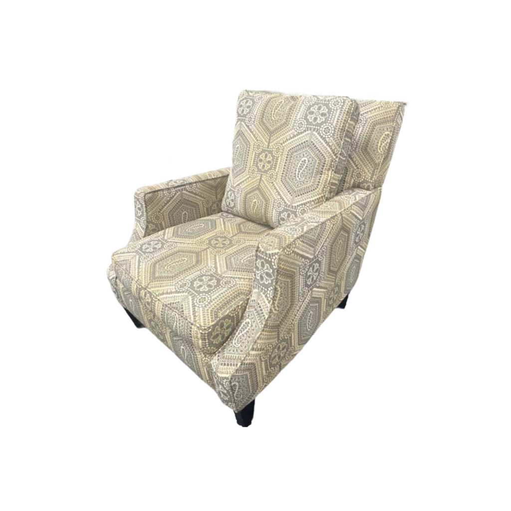 76531 (8078-14) Gray & Gold Accent Chair 29x36x34