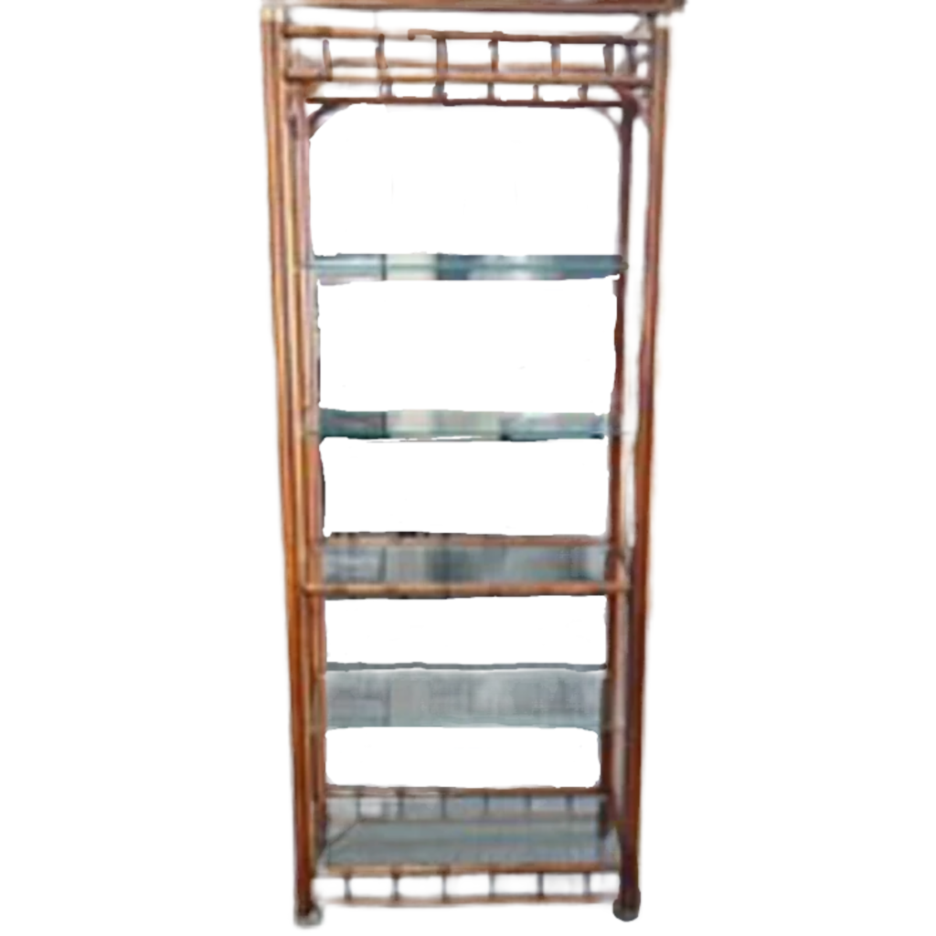 76440 (8072-12) Faux Bamboo Display Shelf 31x15x76